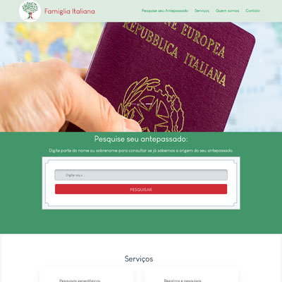 Famiglia Italiana - Pesquisas genealógicas